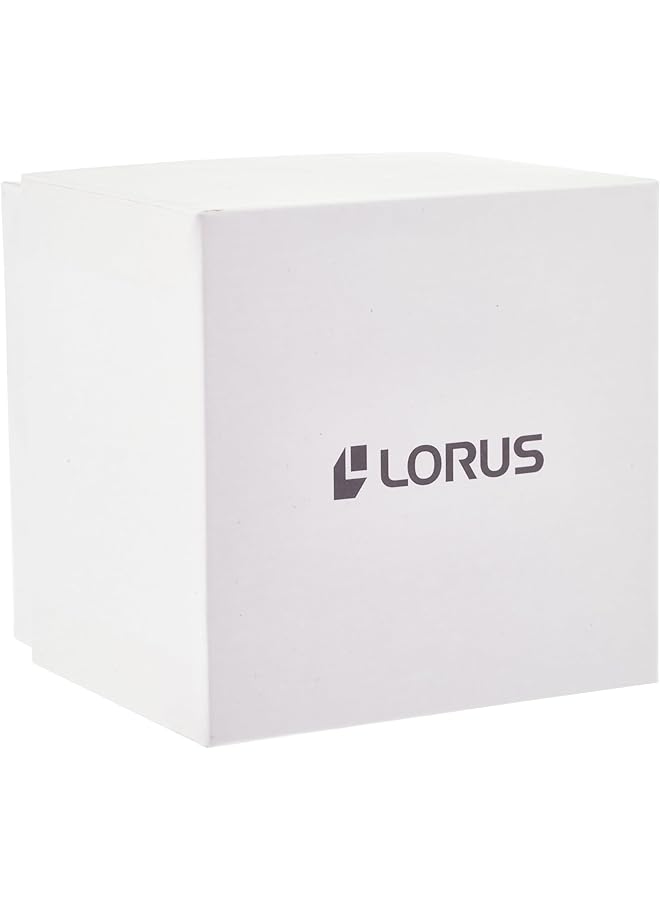 لوراس ساعة كرونوغراف كوارتز بمينا أشعة الشمس الحمراء الداكنة وسوار من السيليكون للرجال Rm391Gx9 - Image 4