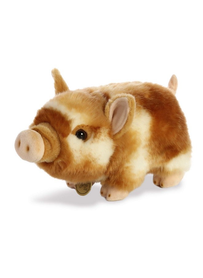 Aurora® Adorable Miyoni® Tots Pot-Bellied Piglet Two Color Stuffed Animal - Lifelike Detail - Cherished Companionship - Brown 11 Inches - Image 3