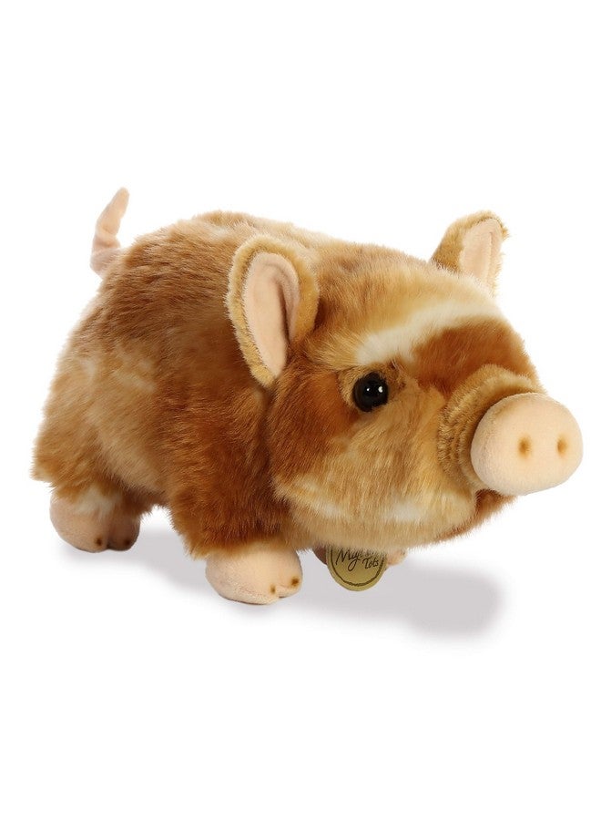 Aurora® Adorable Miyoni® Tots Pot-Bellied Piglet Two Color Stuffed Animal - Lifelike Detail - Cherished Companionship - Brown 11 Inches - Image 1