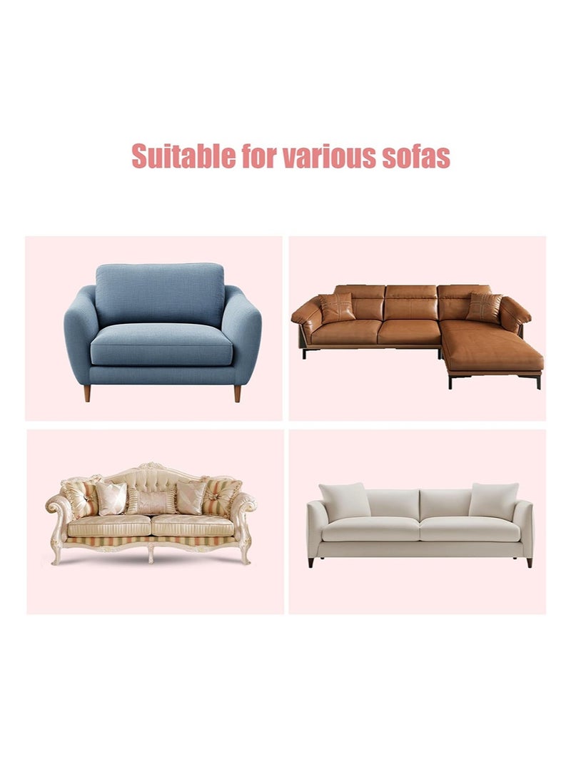 ايكانبو مجموعة من 3 وسائد دعم للأريكة للمقاعد المترهلة، 20 بوصة × 20 بوصة من الإسفنج المقوس عالي الكثافة، لإصلاح ترهل أسفل وسادة مقعد الأثاث (أسود) - Image 5