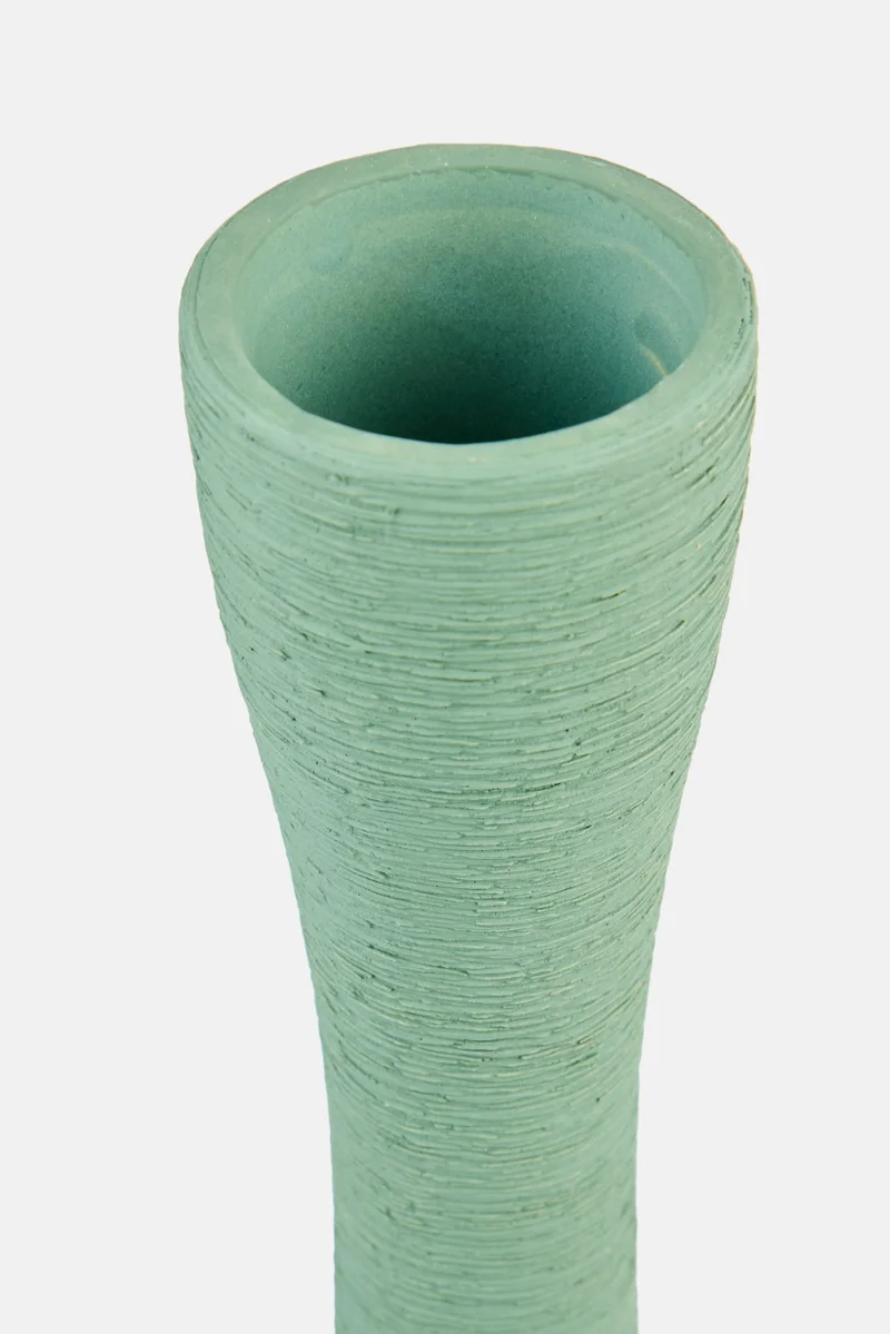 Muy Mucho Ceramic Vase 52 H x 7 D cm, Green