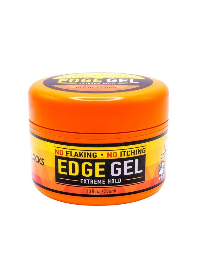 AllDay Locks - Edge Gel ; Extreme Hold Edge Control Gel ; No Flaking Itching Or Split Ends ; Long Lasting Style For Braids Locks Twists Cornrows ; 10 Oz - Image 1