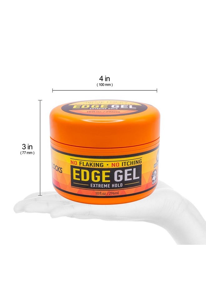 AllDay Locks - Edge Gel ; Extreme Hold Edge Control Gel ; No Flaking Itching Or Split Ends ; Long Lasting Style For Braids Locks Twists Cornrows ; 10 Oz - Image 1