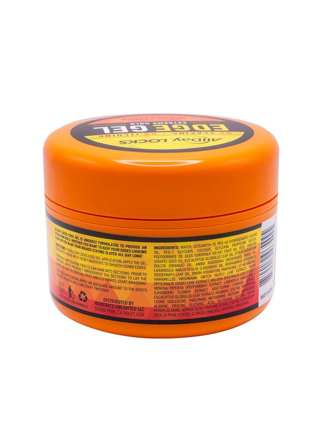 AllDay Locks - Edge Gel ; Extreme Hold Edge Control Gel ; No Flaking Itching Or Split Ends ; Long Lasting Style For Braids Locks Twists Cornrows ; 10 Oz - Image 1