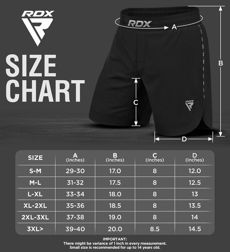 RDX MMA Training Shorts for Kickboxing, Muay Thai, and Combat Sports - Black -M |Black/Black (MSS-T15B-M) - Image 3