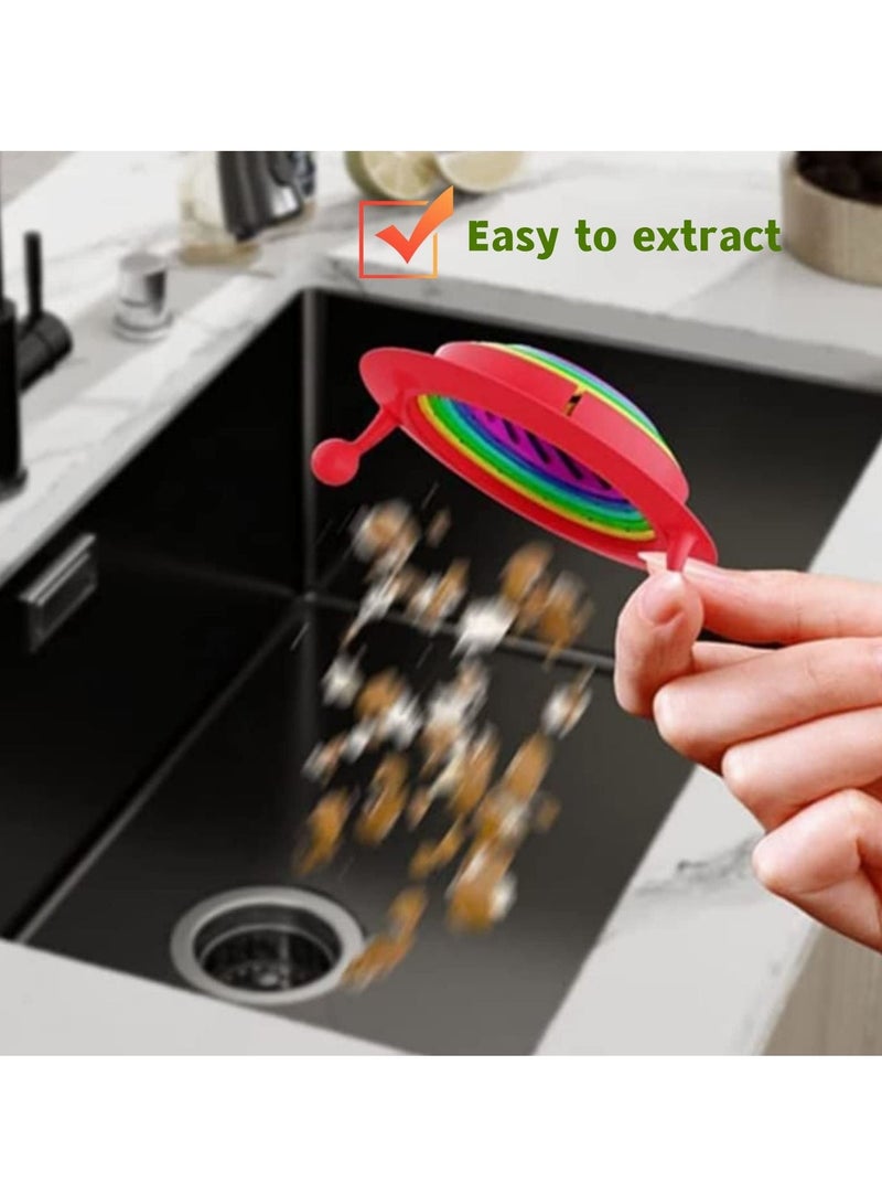 SYOSI Kitchen Sink Strainer, Drain Protector for Kitchen Foldable Large Capacity Collapsible Sink Strainer Multifunctional Water Plug Strainer