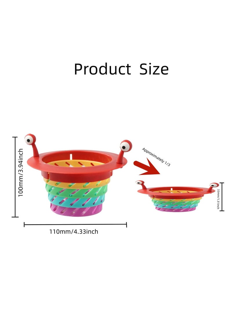 SYOSI Kitchen Sink Strainer, Drain Protector for Kitchen Foldable Large Capacity Collapsible Sink Strainer Multifunctional Water Plug Strainer