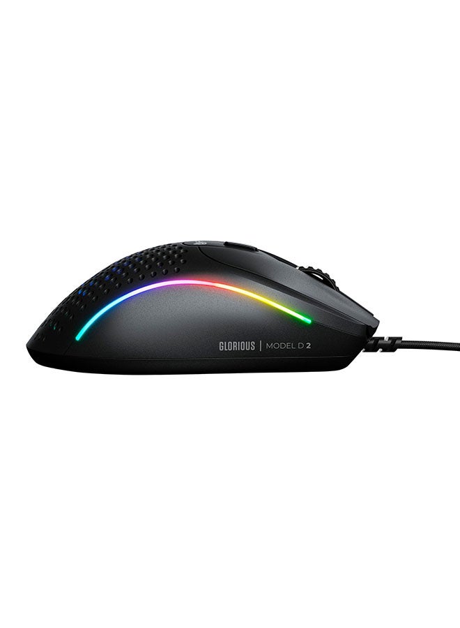 Glorious Model D 2 Wired Optical Rgb Gaming Mouse With 6 Programmable Buttons - Matte Black - Image 3