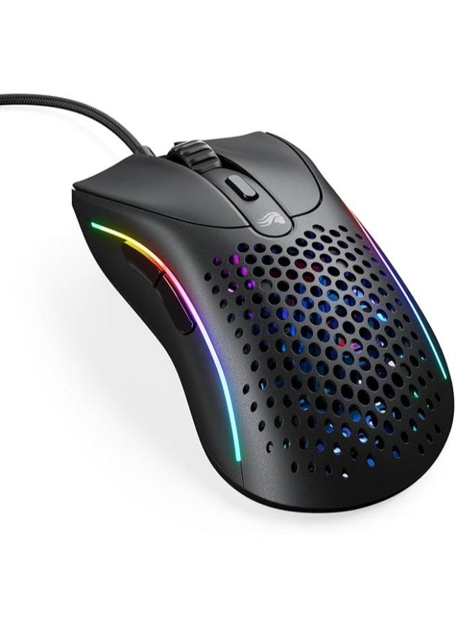 Glorious Model D 2 Wired Optical Rgb Gaming Mouse With 6 Programmable Buttons, 80 Million Clicks, FPS, MMO, MOBA, Backlit Gaming Mice - Matte Black - Image 1