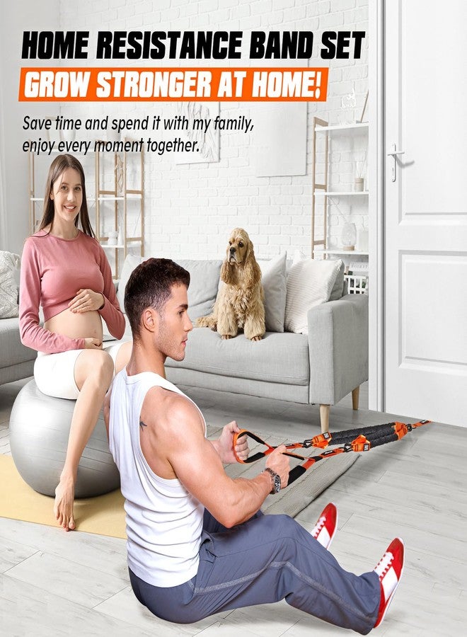 KUTIZE Home Gym Equipment Resistance Bands, Workout Equipment for Push Downs, Facepulls, Biceps Curl, Sculpt Your Triceps, LAT, Arms, Back, Abs, Shoulder, Workout Bands Set with Handles, Door Anchor - Image 2