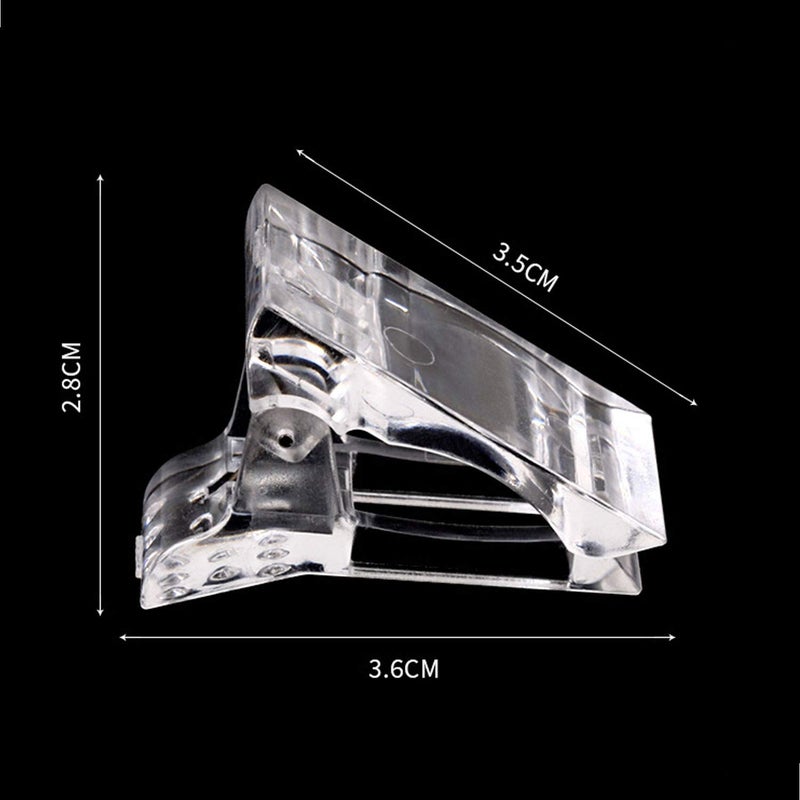 Benbeno 12Pcs Nail Tips Clip for Quick Building Polygel Nail Clips for Polygel Finger Nail Extension Manicure Nail Art Tool with 1Pcs False Nail Tip Trimmer - Image 2