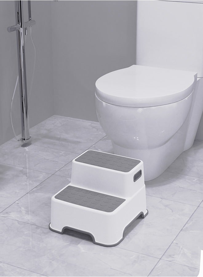 Vividorad Toddler Step Stool,2 Step Stool for Kids Toilet Potty Training ,with Anti-Slip Surface & Base, Kids Step Stool for Toddlers Potty Training,TNon-Slip Toddlers Baby Step Stool for Kitchen, Living Room, Bedroom, Toy Room - Image 3