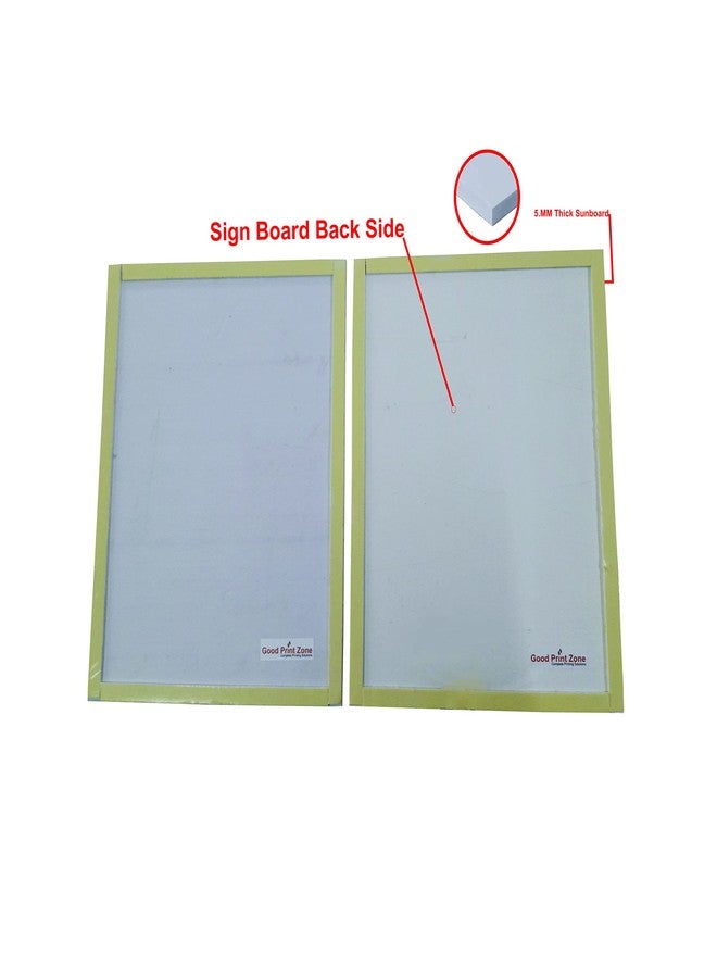 Good Print Zone : No Entry Without Permission Sign board Print On (5mm.Sunboard) With Waterproof (Size 8.5. x 11 Inch) Pack Of 2 Pcs (Hindi & English) Black - Image 3