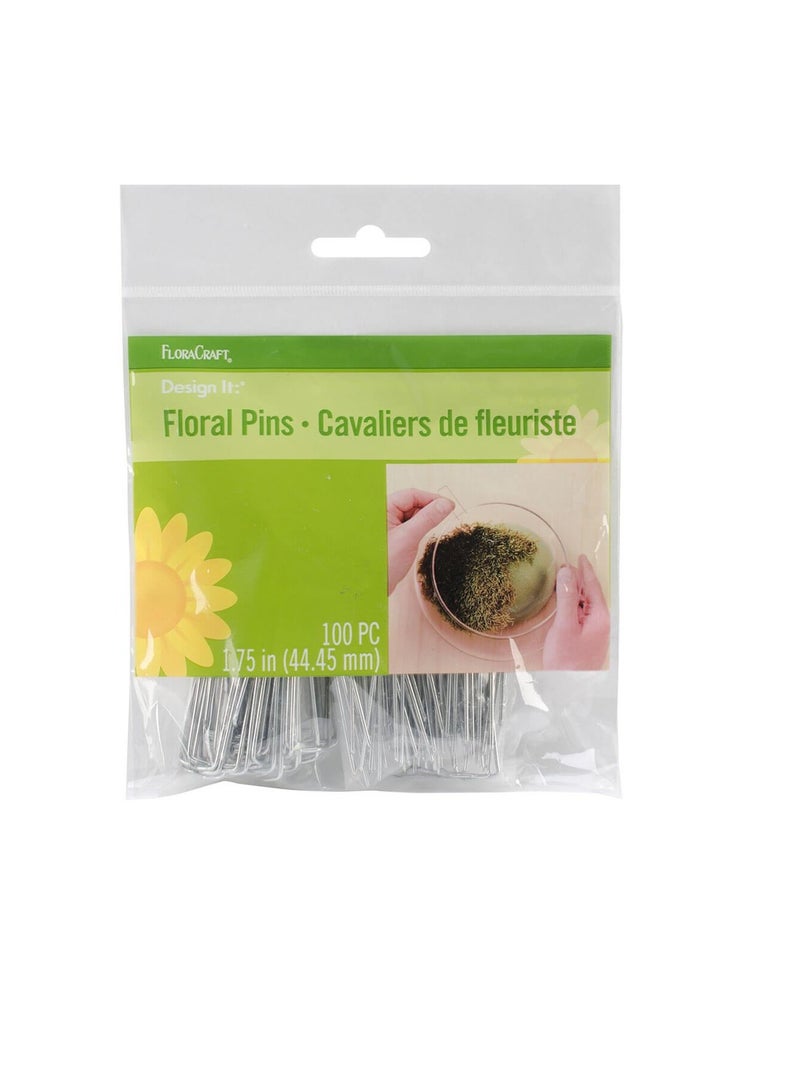فلوراكرافت دبابيس زهور 1.75 بوصة 100 قطعة - Image 1