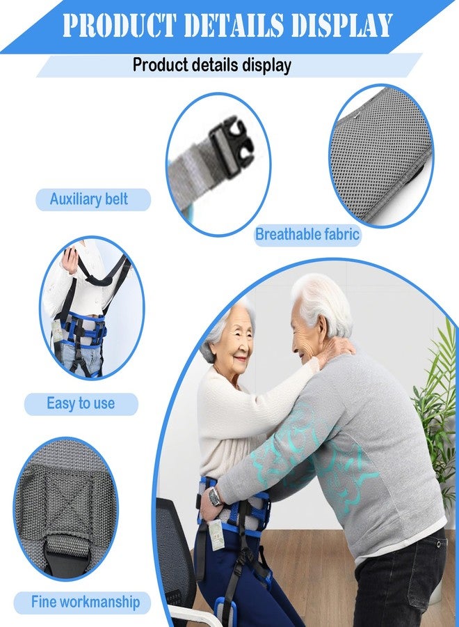 AUSTYLCO Transfer Belt with Handles,Strong Load-Bearing Capacity,Medical Nursing Gait Belt for Elderly,Handicap,Physical Therapy,Injured - Image 2