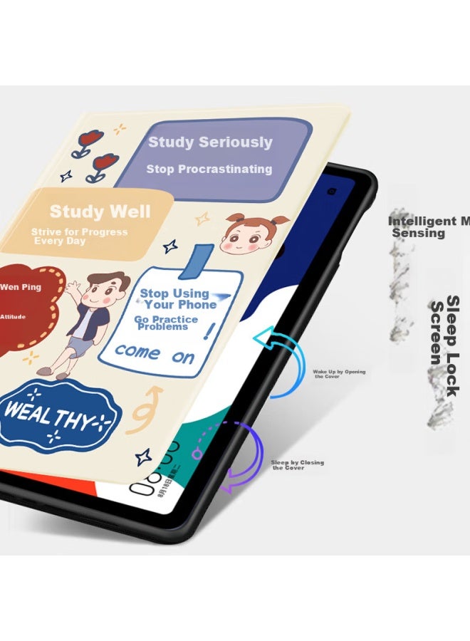 Jiang Ming Jiangming, Suitable For Huawei Matepad Tablet Case 10.4 Inch, Illustrated Pattern Protective Cover, Silicone Full Edge, Huawei Tablet Computer Case, Slim, Shockproof, Smart Sleep/Wake - Image 2