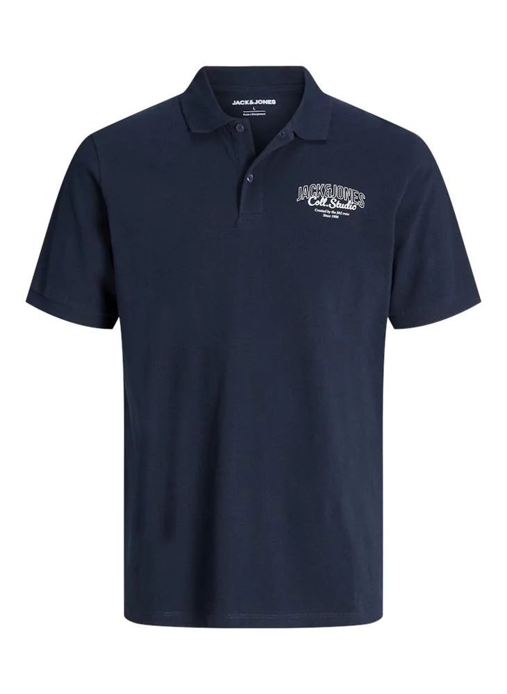 JACK & JONES Casual Graphic Print Polo
