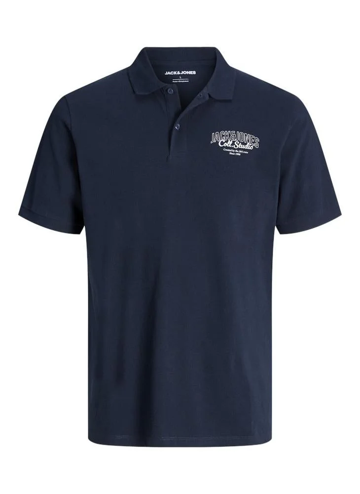JACK & JONES Casual Graphic Print Polo