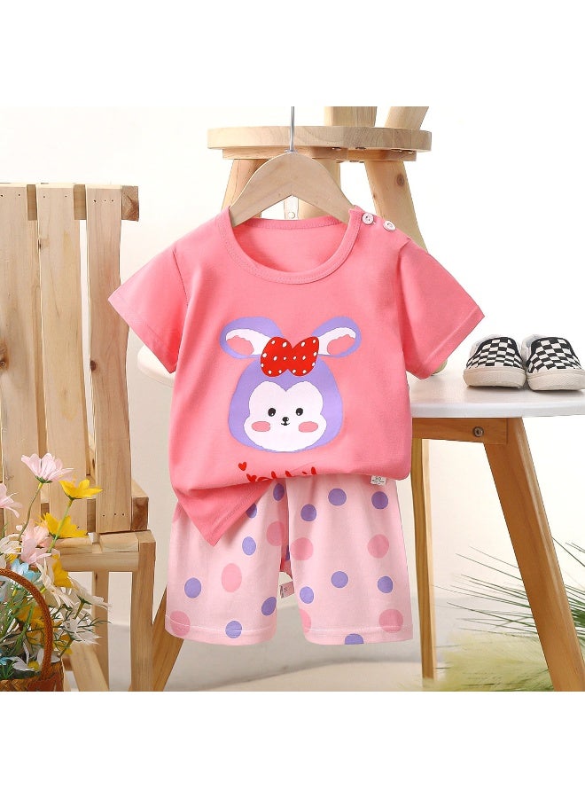 Children's Short Sleeve Pure Cotton Summer Set