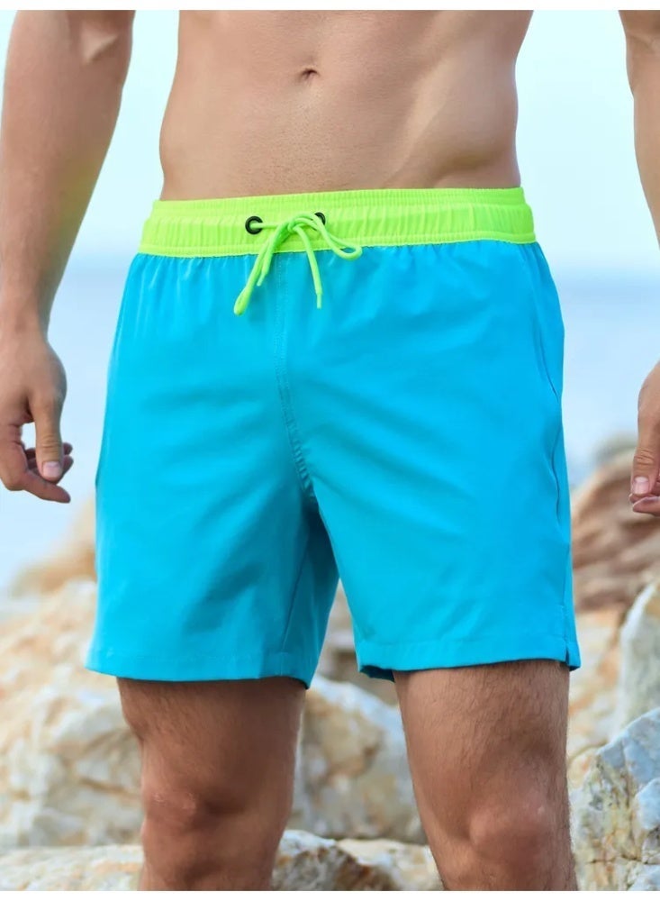 Men's Hawaiian Print Beach Set - Short Sleeve Shirt & Swim Shorts - Image 3