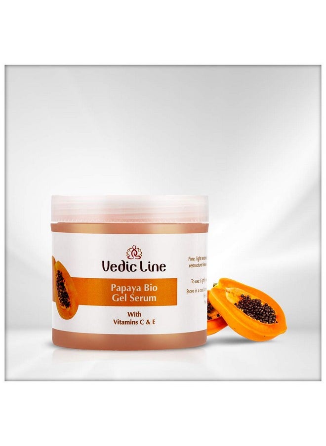 Vedic Line - Vedicline Papaya Bio Gel Serum, With Vitamin E And C, Reduce Fine Lines, Wrinkles & Dark Circles With Papaya Extract For Soft And Supple Skin, 100Ml - Image 1