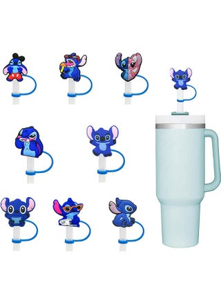 8Pcs/Set Straw Covers Cap for Stanley Cup 30&40 Oz,Lilo & Stitch Silicone Straw Topper,with Handle 10mm 0.4in Dust-Proof Reusable Straw Tips Lids(Lilo & Stitch①) - pzsku/Z167B9EE9F87837FD1F9EZ/45/_/1712556887/0b6241e2-0e16-4b04-b333-9e2ca63f5e97