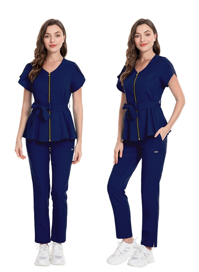 KUYING New V-neck Split Style Medical Work Uniform  - Image 2