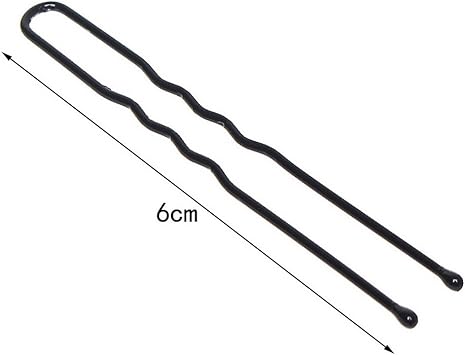 nuoshen ofoen 50 Pieces Long Hair Pins Bun Pins Styling Bobby Hair Slides Grips Clips Black - Image 4