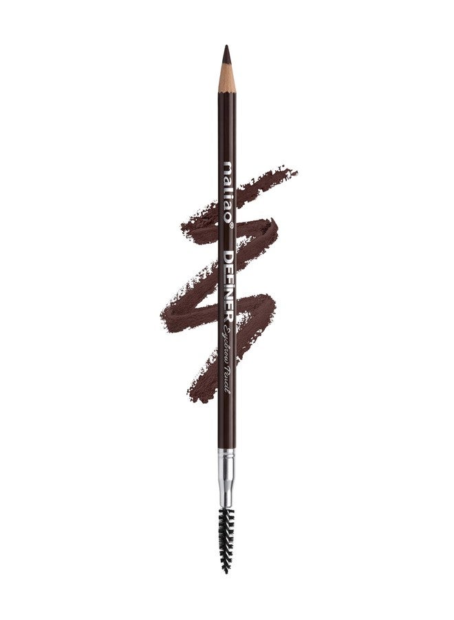 MALIAO Definer Eyebrow Pencil with Spoolie | Smooth & Creamy Texture | Buildable Color | Long-Lasting | Easy Precise Application | Bold Brown & Espresso Touch | Combo Set of 2 | 1.5 g Each - Image 2