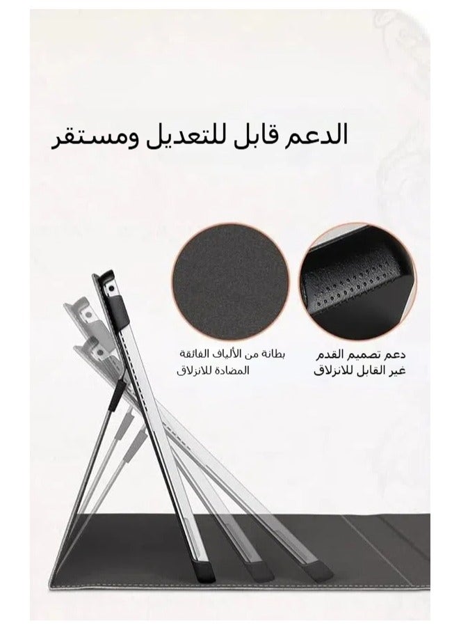 غلاف بحجم 13 إنش لجهاز Microsoft Surface Pro 9/8، غلاف واقي بزوايا متعددة مع حامل للقلم متوافق مع أحدث إصدار من Surface Pro 9 لعام 2022 وإصدار Surface Pro 8 لعام 2021، يتناسب مع الكيبورد وقاعدة الإرتكاز. - Image 4