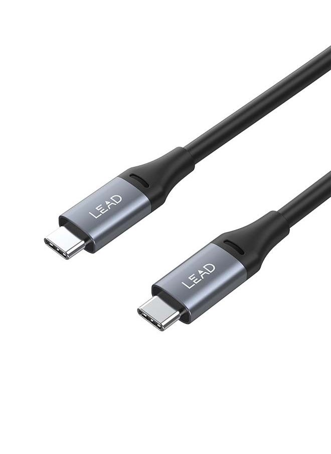 LEAD - Powerful USB-C 240W PD Fast Charging Cable LEOPARD Black - Image 1