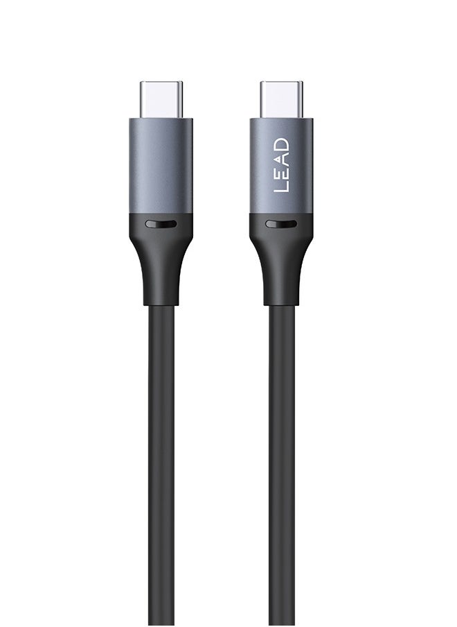 LEAD - Powerful USB-C 240W PD Fast Charging Cable LEOPARD Black - Image 1