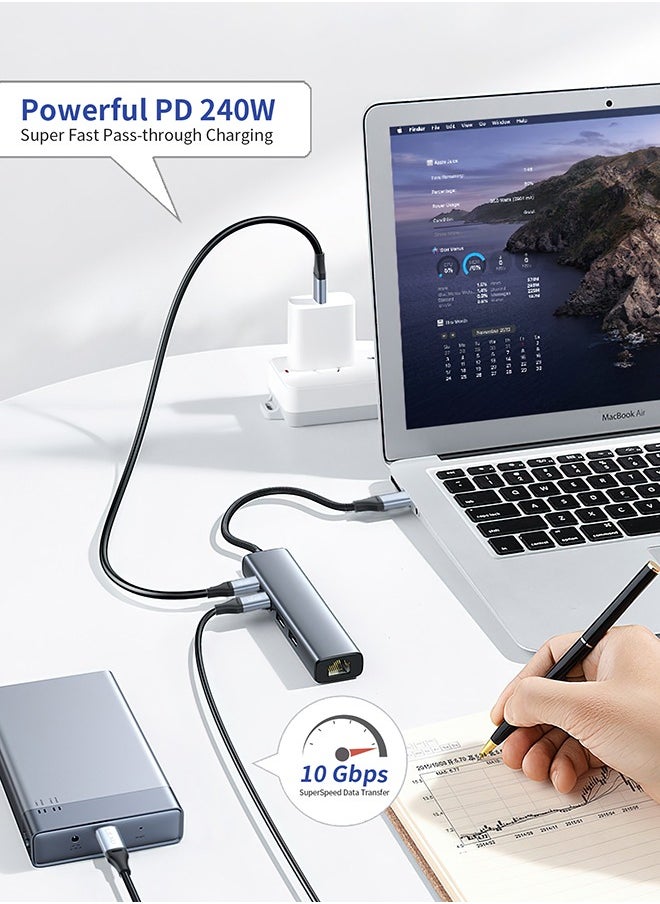 LEAD - Powerful USB-C 240W PD Fast Charging Cable LEOPARD Black - Image 1