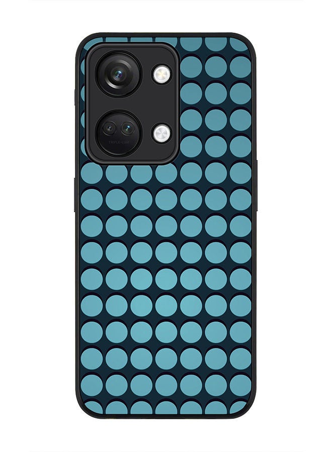 Stylizedd Rugged Black edge case for ONEPLUS NORD 3 5G / OnePlus Ace 2V, Slim fit Soft Case Flexible Rubber Edges Anti Drop TPU Gel Thin Cover -  Blue Dots - Image 1