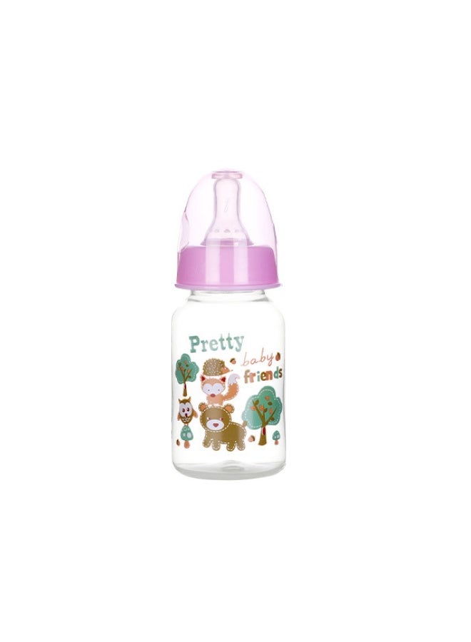 125ml Newborn Baby Bottle, Anti-Choke & Leak-Proof Large Capacity PP Bottle, BPA-Free Food-Grade, Shatterproof for Milk, Water, Juice & Medicine - Image 1