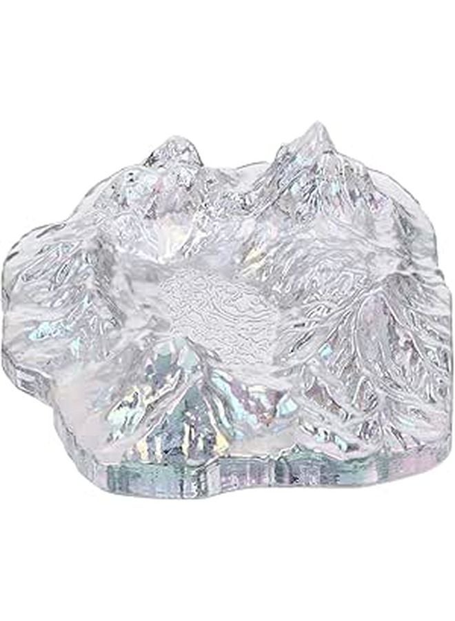 Mountain Shaped Creative Glass Ashtray Cigarette Butt Container for Home Office Desktop - Image 1