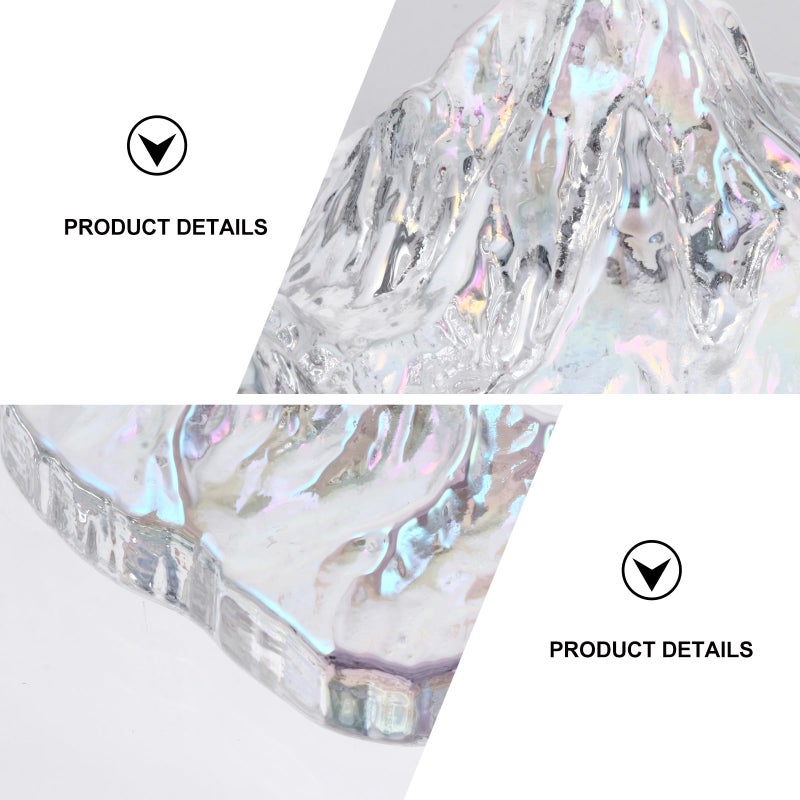Mountain Shaped Creative Glass Ashtray Cigarette Butt Container for Home Office Desktop - Image 5