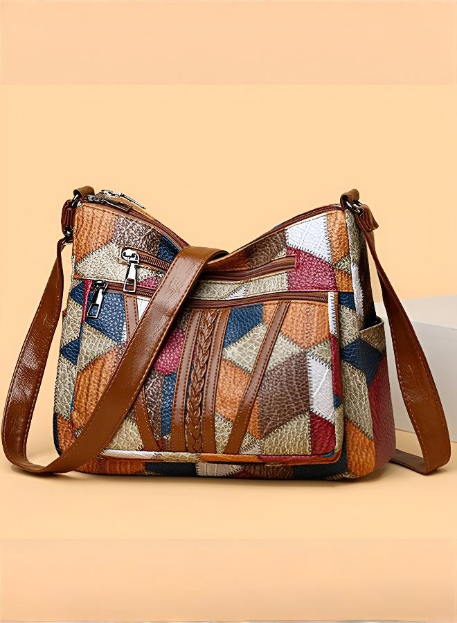 حقيبة كتف نسائية بتصميم فرنسي وسعة كبيرة - Image 3