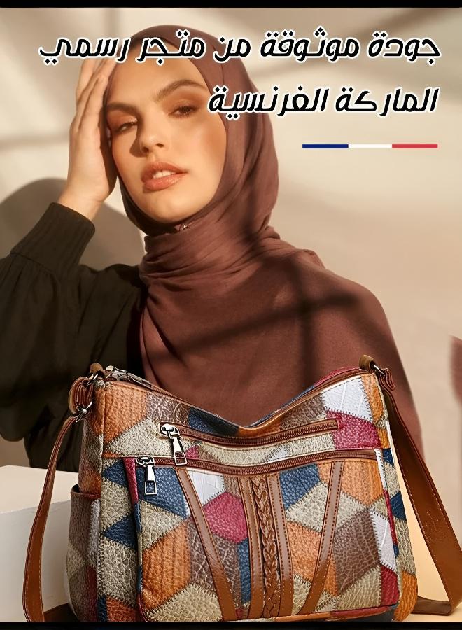 حقيبة كتف نسائية بتصميم فرنسي وسعة كبيرة - Image 2