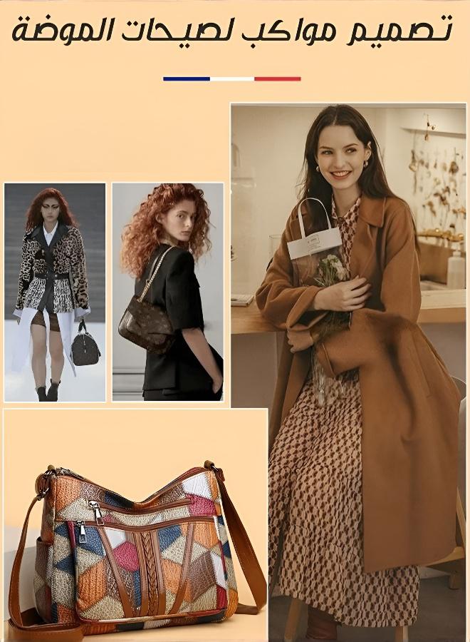 حقيبة كتف نسائية بتصميم فرنسي وسعة كبيرة - Image 5