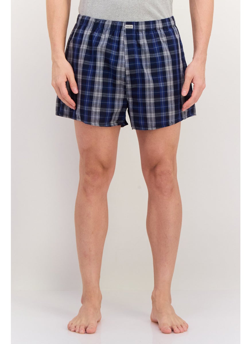 Reaction by Kenneth Cole Men 3 Pieces Brand Logo Boxer, Navy  - Image 1