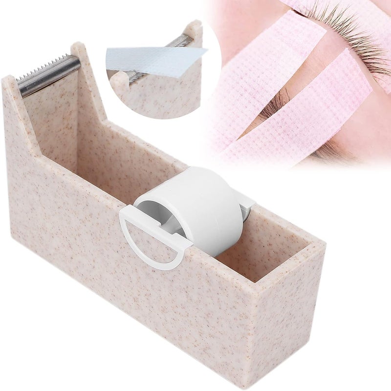 klarako Tape Dispenser, Portable Eyelash Extension Tape Dispenser Home Beauty Salon Desktop Tape Cutter Holder for Eyelash Extension Supplies (White) - Image 2