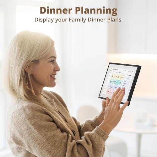 Dragon Touch 10.1 inch Digital Calendar Chore Chart – Interactive Touchscreen, Smart Family Planner, Hearth Display Desk Digital Calendar Seamless Scheduling Black - Image 4