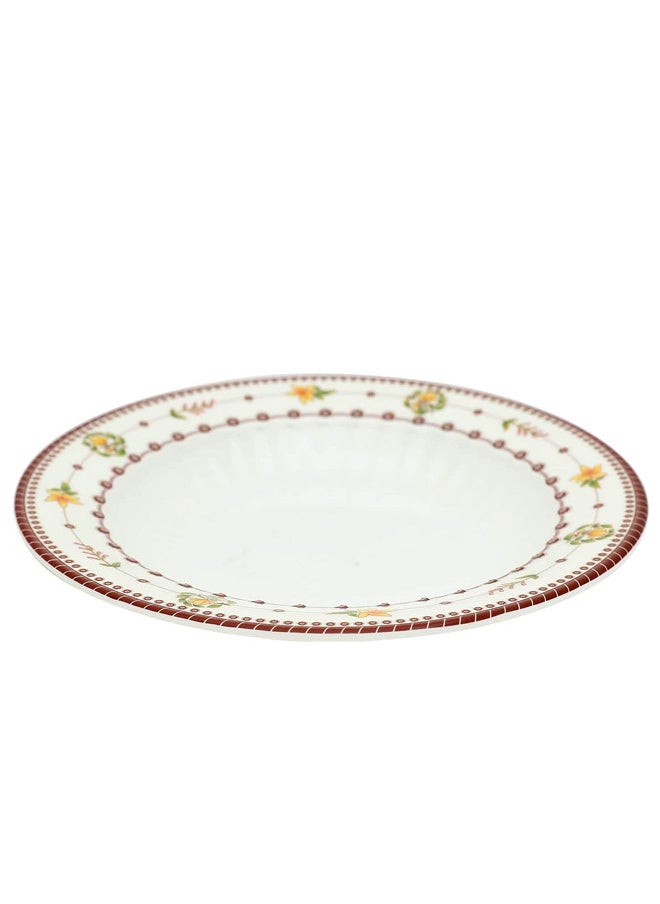 12-Piece Melamine Deep Plate Set 26CM White/Maroon - pzsku/Z167C318670F26A6D0B3AZ/45/_/1733388677/6aa41125-5821-4516-ad1e-d26d941c903c