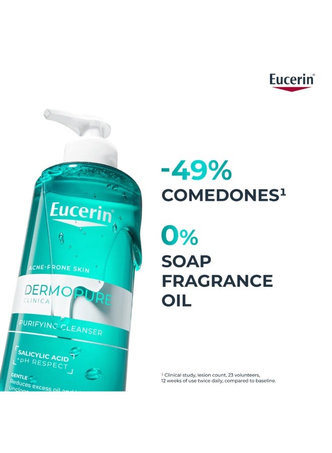 Eucerin Dermo Purifyer Cleansing Gel Pump Green 200ml - Image 4