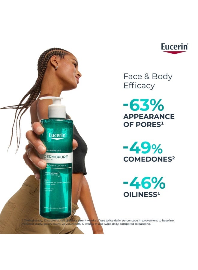 Eucerin Dermo Purifyer Cleansing Gel Pump Green 200ml - Image 5