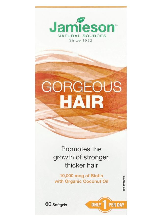 Jamieson Gorgeous Hair 60 Softgels