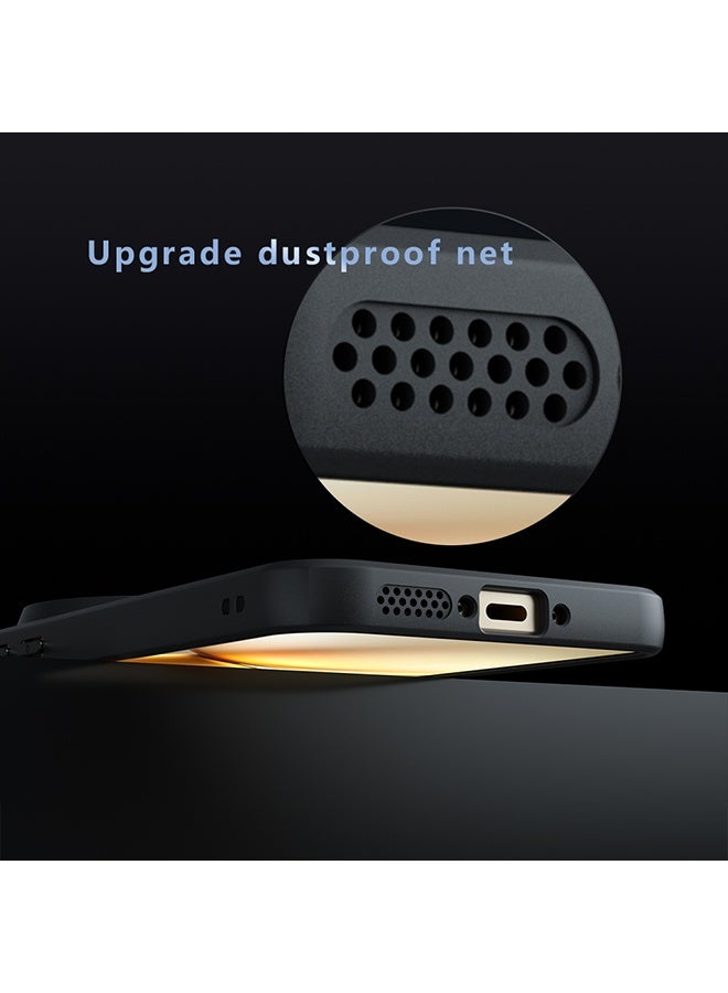 قضية لفيفو X300 برو 5G ، غطاء هاتف رقيق واقي للظهر الشفاف ، مكافحة بصمات الأصابع ، حماية ضد السقوط ، قضية مقاومة للصدمات لفيفو X300 برو 5G (أسود) - Image 4