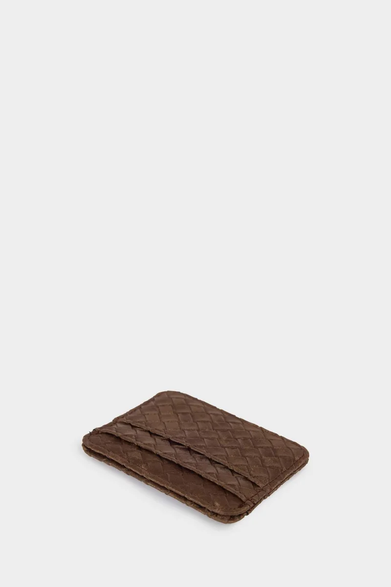 DeFacto Woman Suede Business Card Wallet