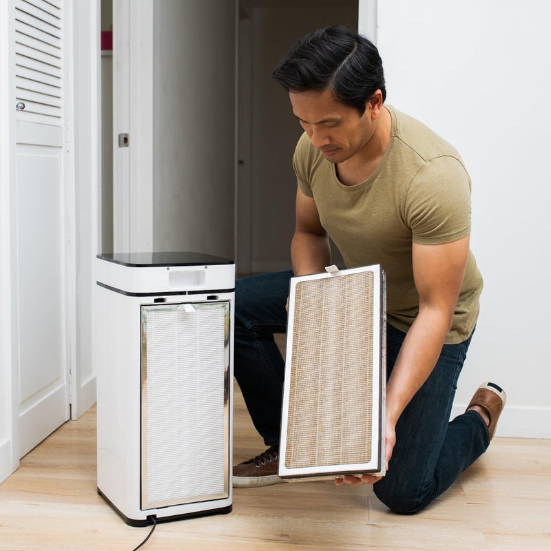 Medify Air MA-40 Genuine Replacement Filter | for Allergens, Wildfire Smoke, Dust, Odors, Pollen, Pet Dander | 3 in 1 with Pre-filter, H13 HEPA, and Activated Carbon | Removal to 0.1 Microns | 1-Pack - Image 5